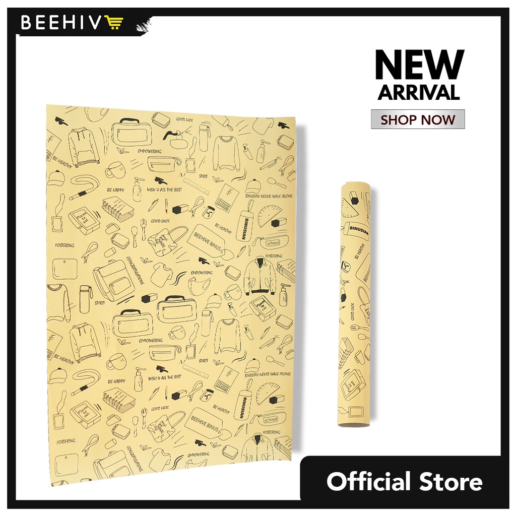 

Beehive Binus - Paper Gift Kertas Kado Krem