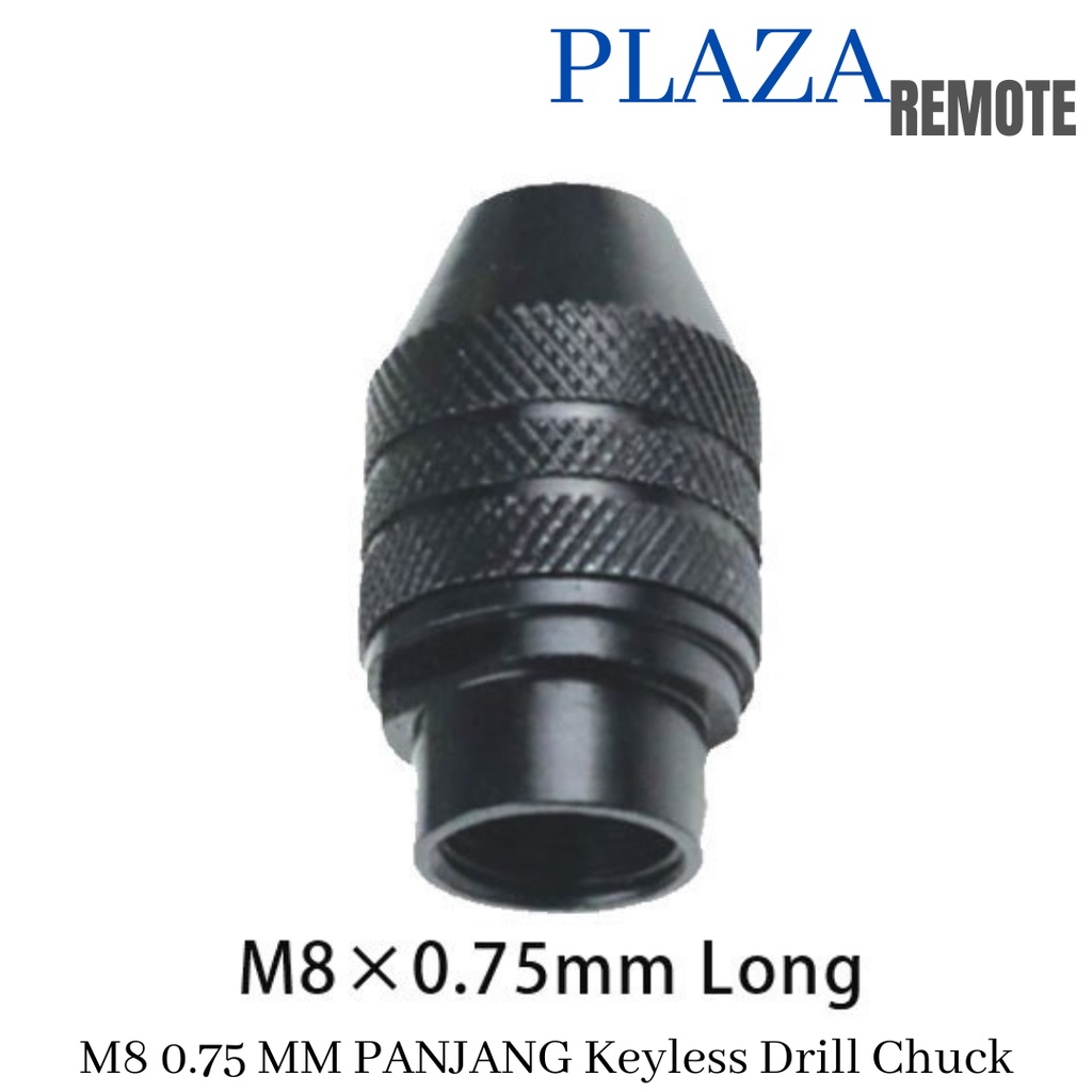 M8 X 0.75 KEYLESS CHUCK KEPALA BOR MINI DREMEL KONEKTOR SAMBUNGAN