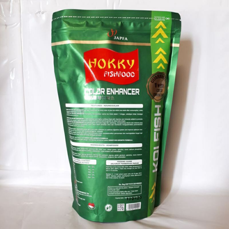 Hokky Hoki Spirulina Large L 1 Kg Color Enchancer Makaanan Pakan Pelet Ikan Koi 1kg