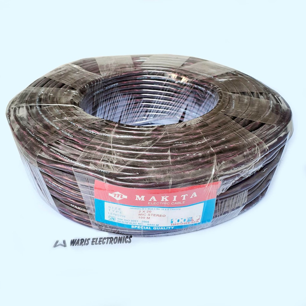 Kabel Mic Stereo Isi 3 Makita 2x20 Rol 100M 100 meter