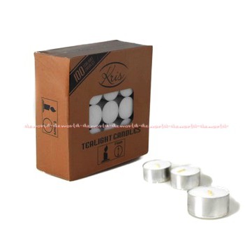 Kris Unscented White Tealight Candles Lilin Mangkok Warna Putih Candle Kandel Un Scented Arthome Tea Light Candle Art Home