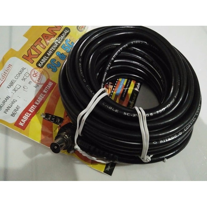 Kabel coaxial kitani 5C/RG6 10M