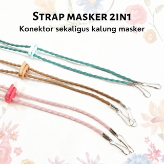 Image of Strap Masker 2in1 Tali Elastis Padi / Konektor sekaligus Kalung masker hijab