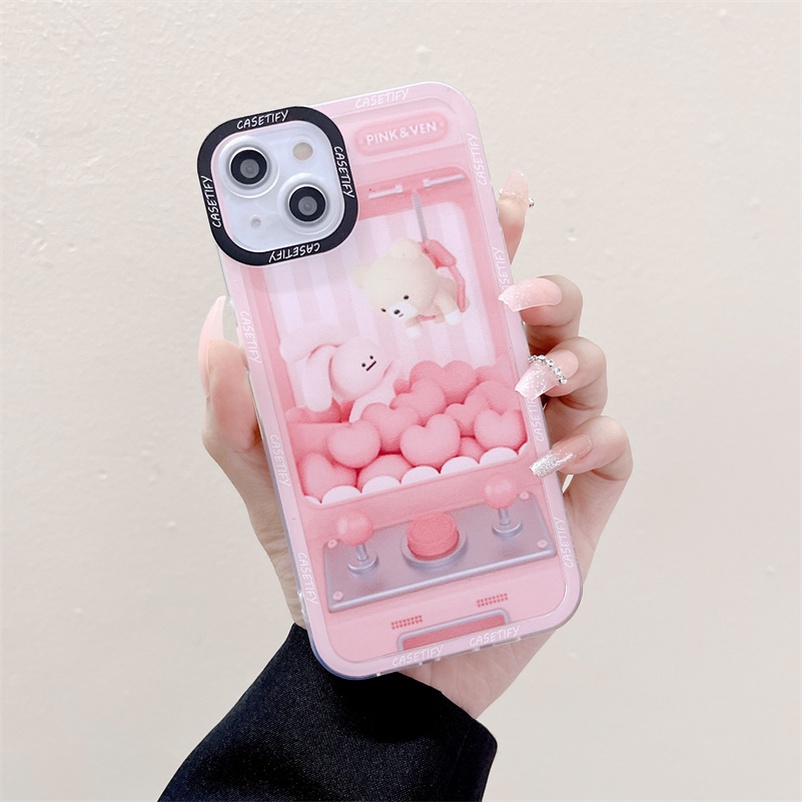 Soft Case Desain Kelinci Pink Tahan Banting Untuk Vivo V23 V23e V21 V21e V20 T1 Pro Y21 Y33s Y33T Y21T Y76 Y55 Y15A Y01 Y20 Y20i Y20 Y50 Y12s Y15s Y20i Y1s Y12s Y50S Y12s Y1s Y12