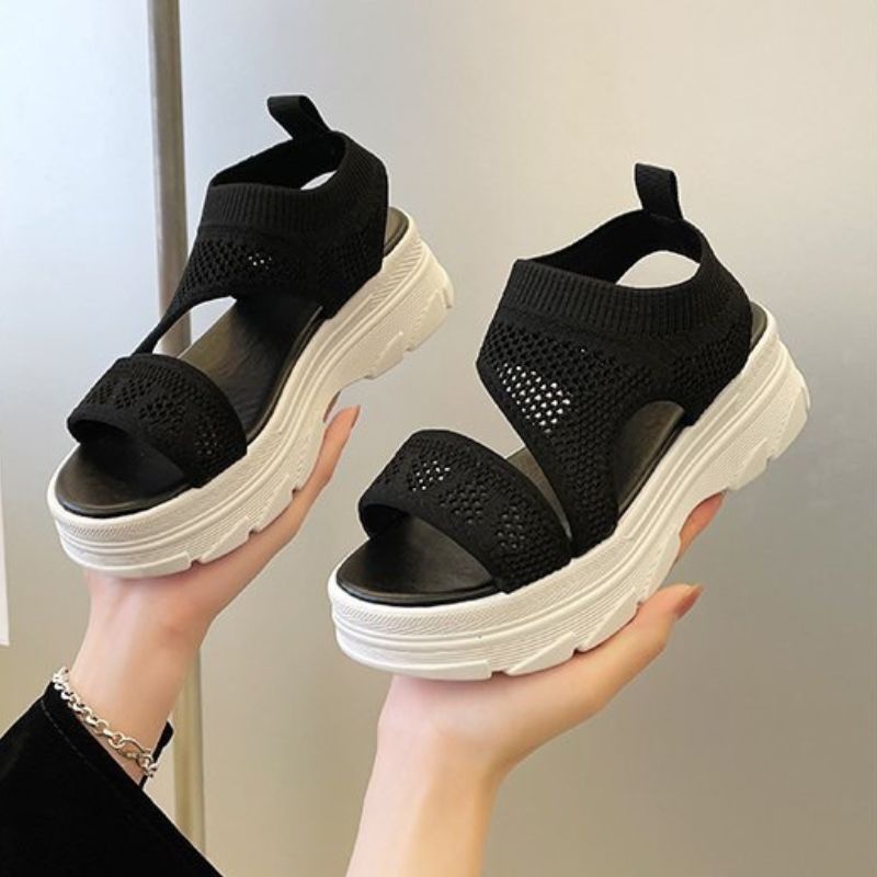 RYX - Netted Dot Sandal Slip On Wanita Fashion Casual - Ori Import