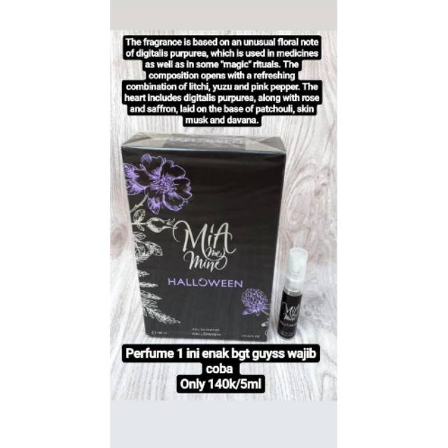 Parfum Mia and mine share in jar original