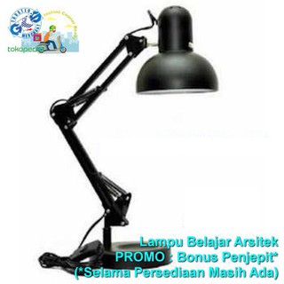 Lampu Meja  Duduk  Belajar  Arsitek Promo Bonus Penjepit Kuat 