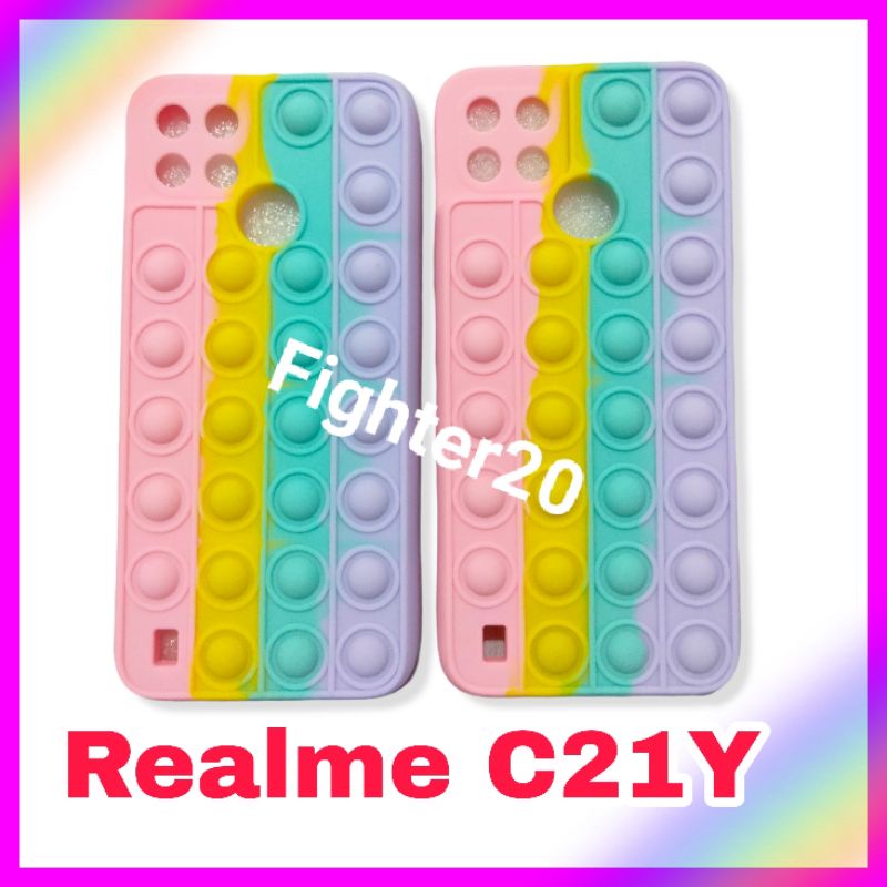 Casing Realme C21Y Pop It Rainbow Softcase Warna Warni Pilihan Terbaik Phone Case Realme C21Y Terbar