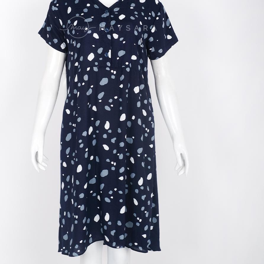 ✤ YASMIN DRESS SERIES Baju Menyusui Homedress Bukaan Kancing Depan ◙