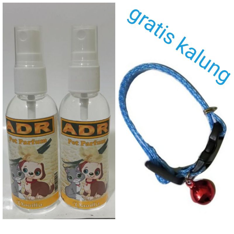 Parfum Vanilla 60ml Gratis Kalung Kucing Polos perlengkapan Grooming Murah