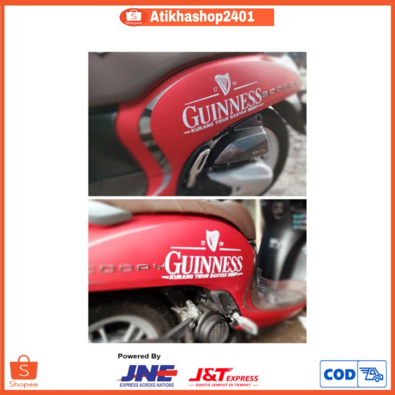 

MURAH STICKER COSTUM GUINNESS STICKER CUTTING ( COD/ BAYAR TEMPAT)