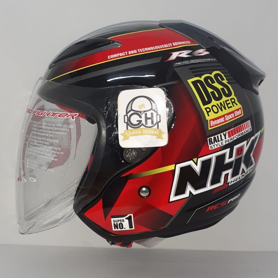 HELM NHK R6 MOTIF RALLY BLACK RED