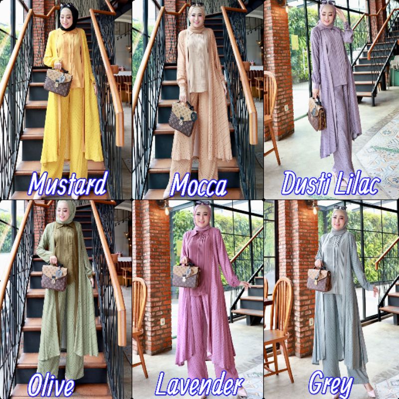 GLAMZ - SETELAN FEYZA 3 IN 1 SET ORI GLZ