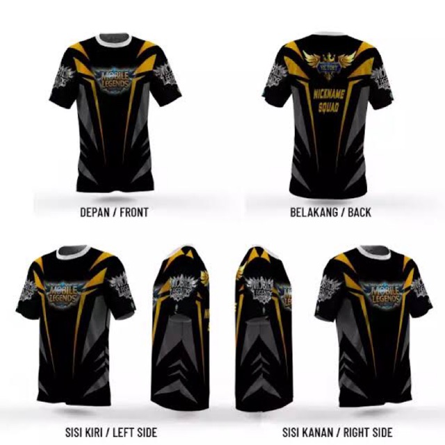 Baju kaos jersey gaming Esport MOBILE LEGEND