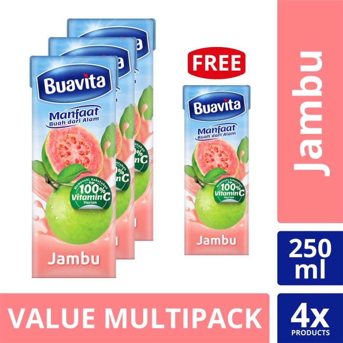 

Ge602G Buavita Juice Guava 250Ml Isi 3 Free 1Pcs Ds5
