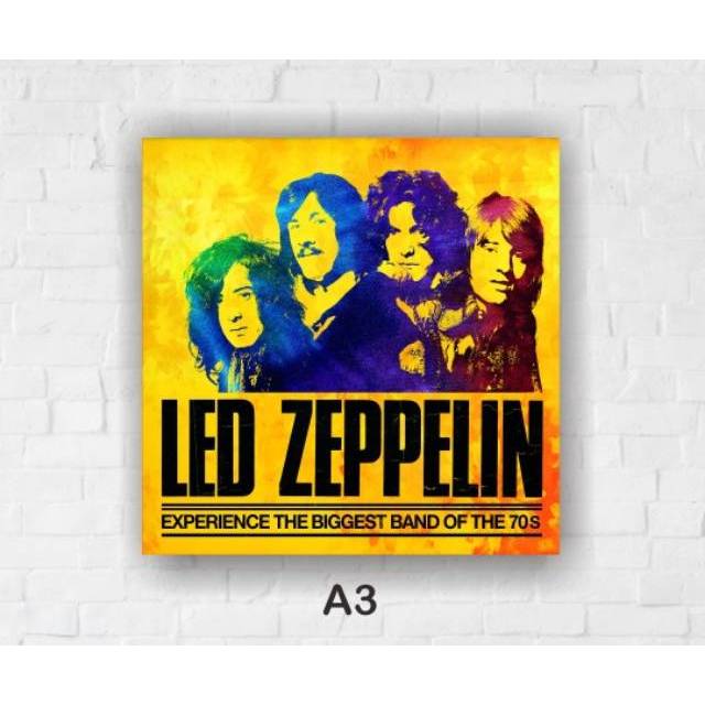 Home Decor Pajangan Rumah Wall Decor Led Zeppelin Band Poster Shopee Indonesia