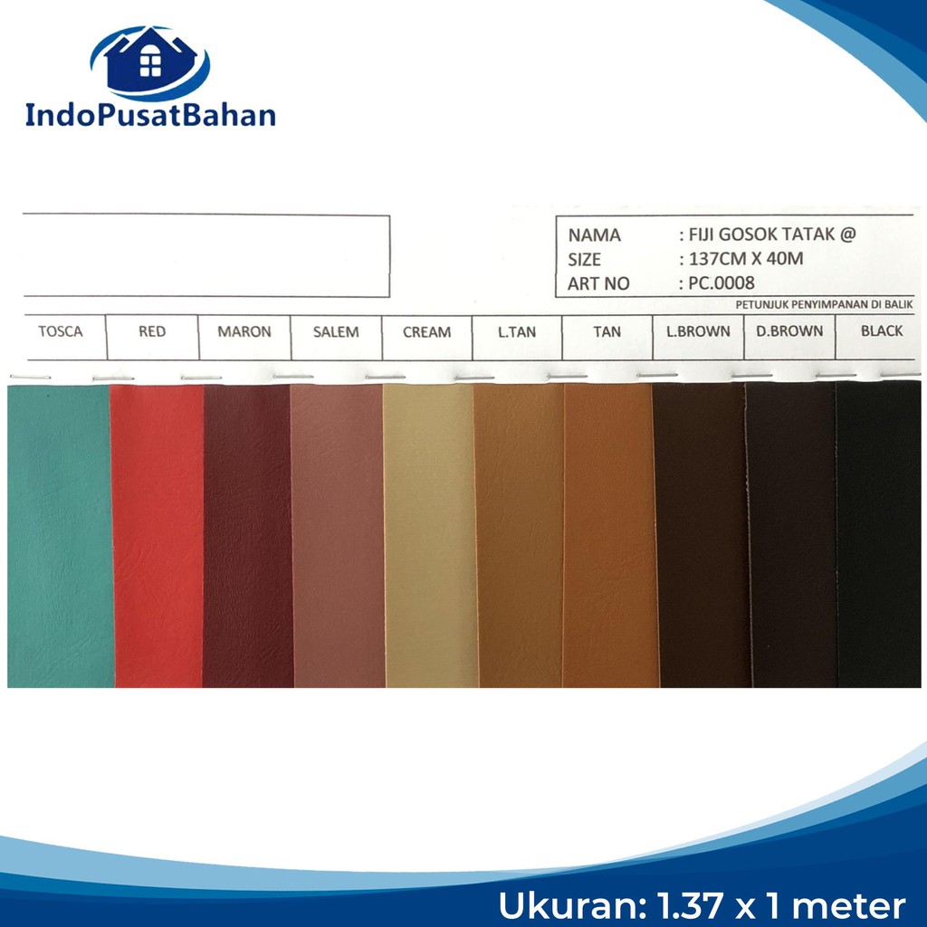 Kulit Sintetis  / Bahan Oscar (1.37m x 1m) - Fiji Gosok Tatak