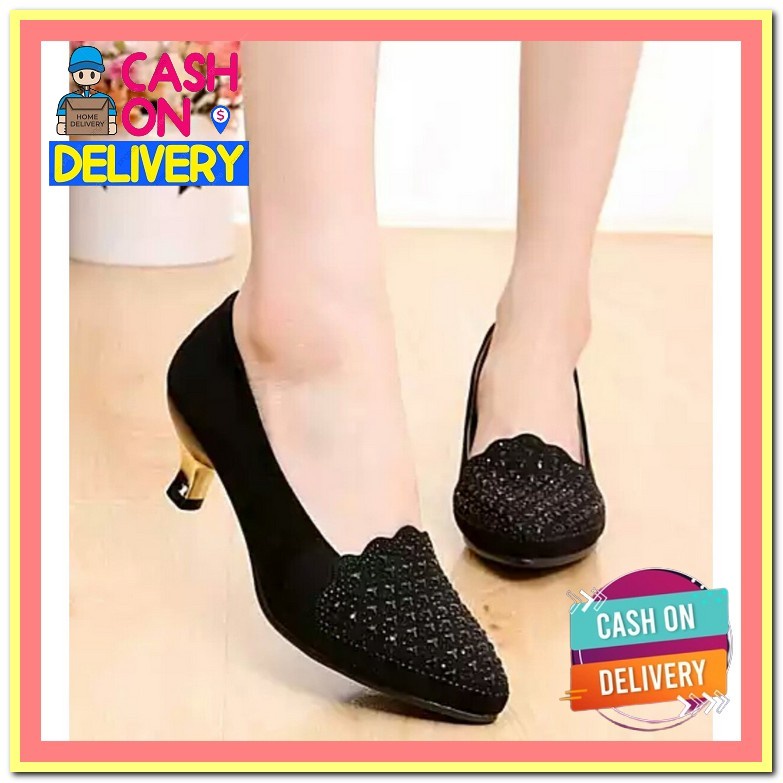 Heels Wanita Terbaru Hils Original Heals Kekinian Hill Pita Tali Highil Kaca Premium Original Haighi