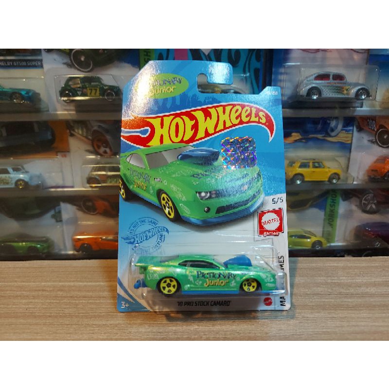 HOT WHEELS 10 PRO STOCK CAMARO GREEN - SPECIAL COLOUR - FACTORY SEALED