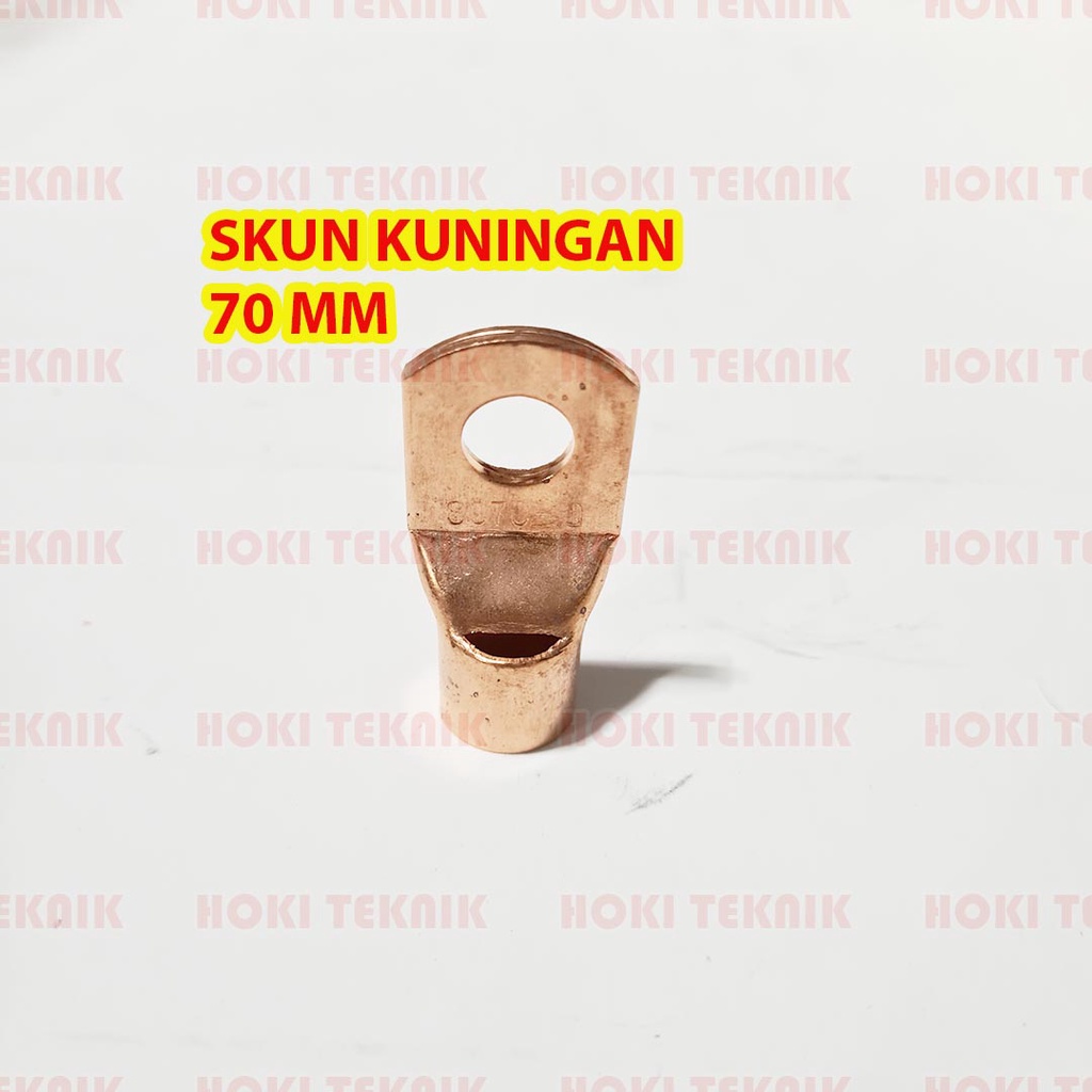 Skun Kabel 70mm - 10 Skun Kuningan 70 mm Sekun Kabel kuningan