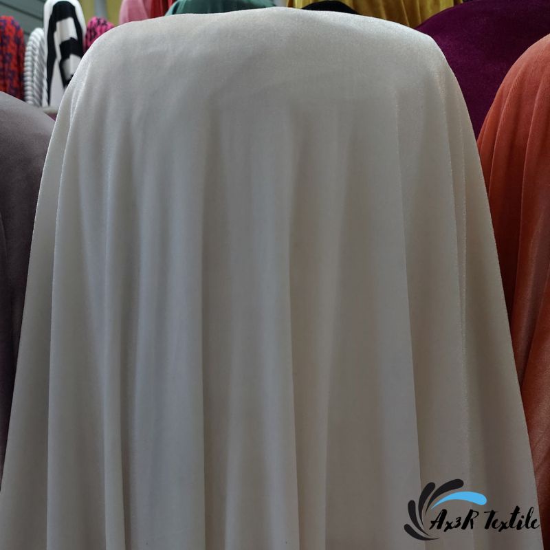 Bludru Putih Bw Bahan Beludru Kain Garmen
