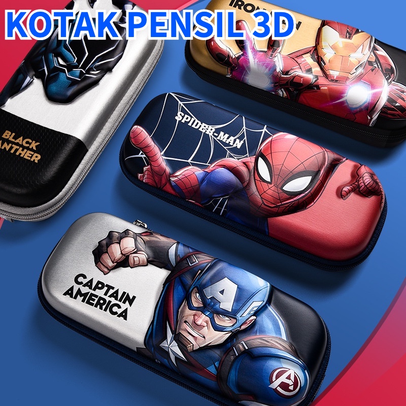 

READY Tempat Pensil 3D Timbul Anak Karakter Motif Lucu Bahan EVA Waterproof / Kotak Pensil Anak Sekolah Silikon Alat Tulis VIS4567