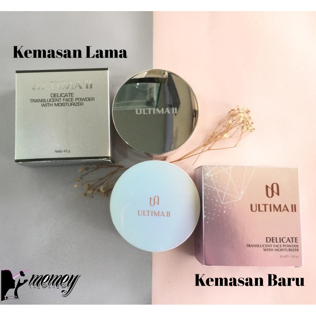 ❤ MEMEY ❤ ULTIMA II Delicate Translucent Face Powder with Moisturizer (Tersedia ukuran 24gr &amp; 43gr)