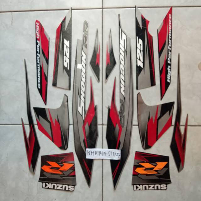 Striping striker Shogun rr 08 2008 2009 hitam Silver