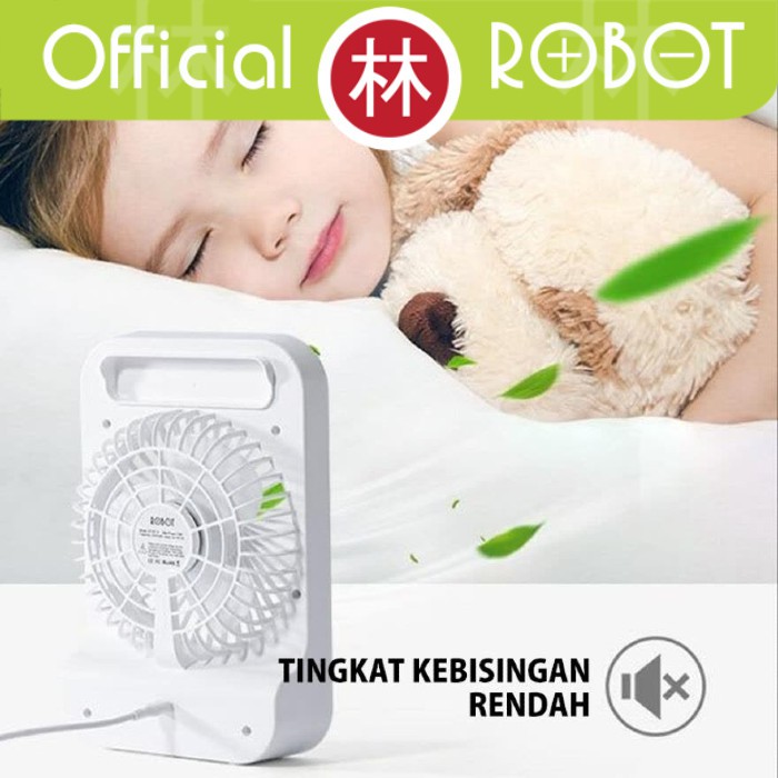 Robot RT-BF14 2000mAh 5 Inch Fan Portable Desktop Fan &amp; LED