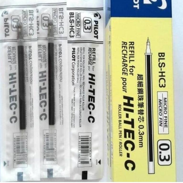 

☛ Restok Refill Pulpen Hitech Pilot 0.3mm / ( 12pcs ) ,.,.,.,,