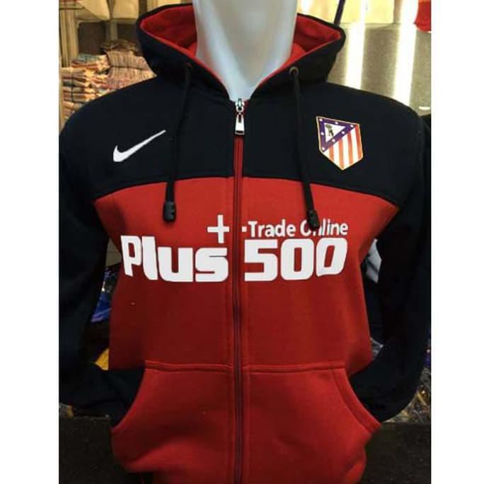 Jaket Hoodie Klub Bola E-421 Atletico Madrid Los Colchoneros Fans Club