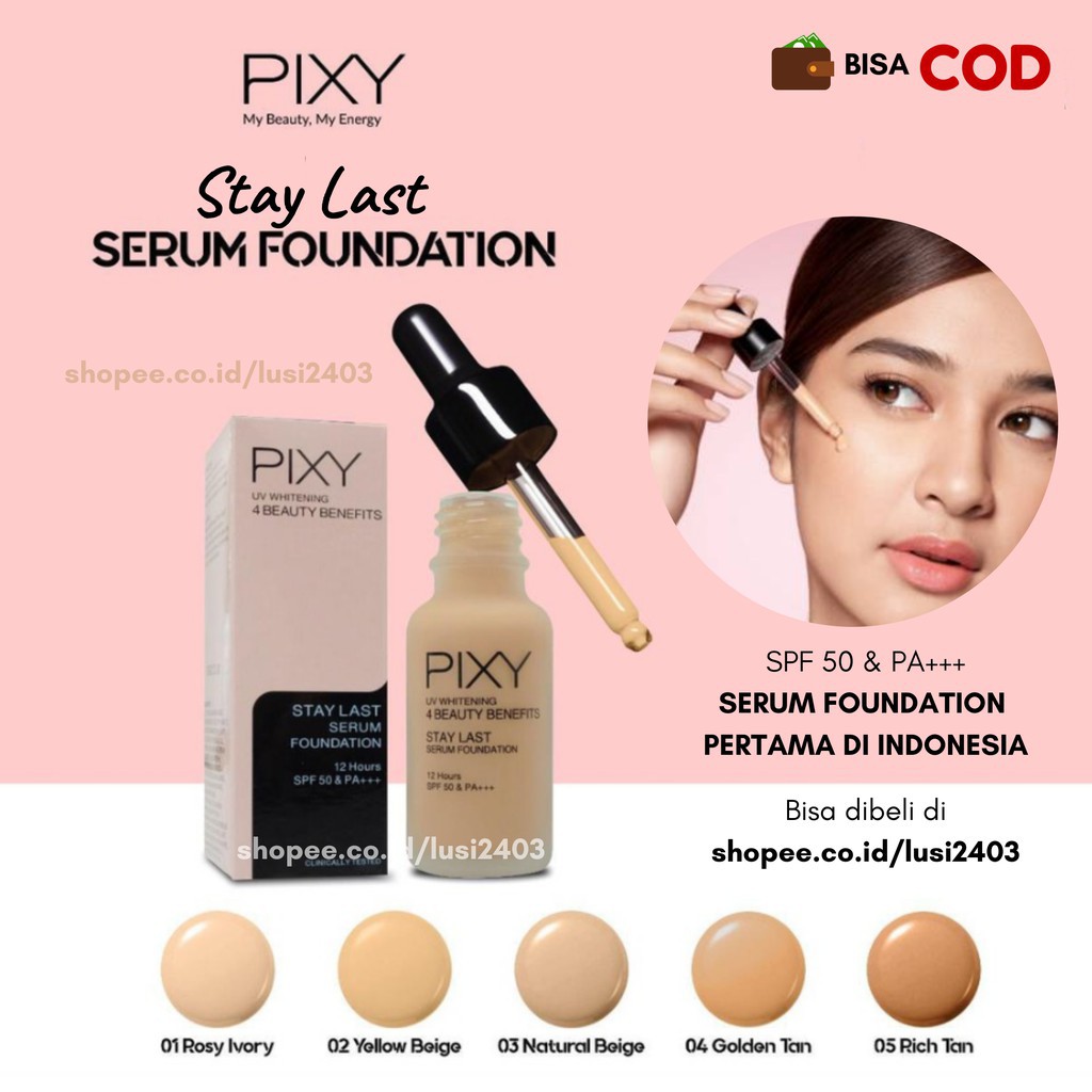 PIXY UV WHITENING STAY LAST SERUM FOUNDATION