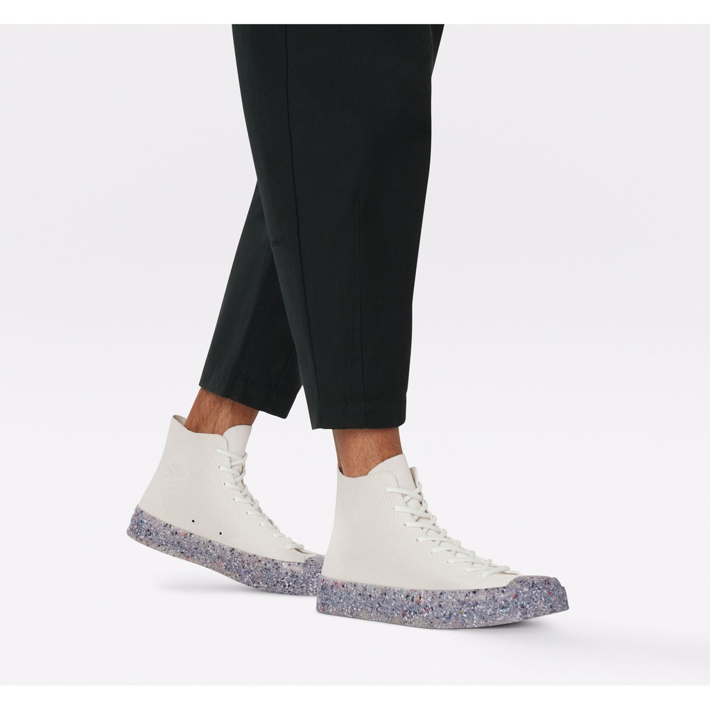 CONVERSE CHUCK 70s Hi RENEW KNIT -  EGRET STRING BARELY VOLT