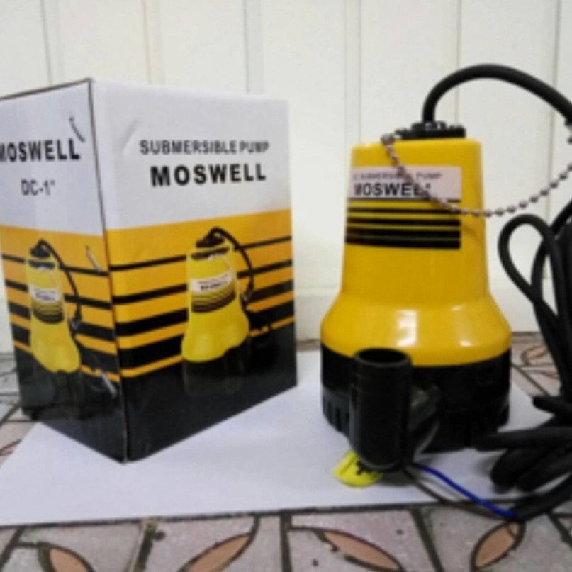 Pompa Air Celup Moswell Tenaga Aki DC 12 Volt