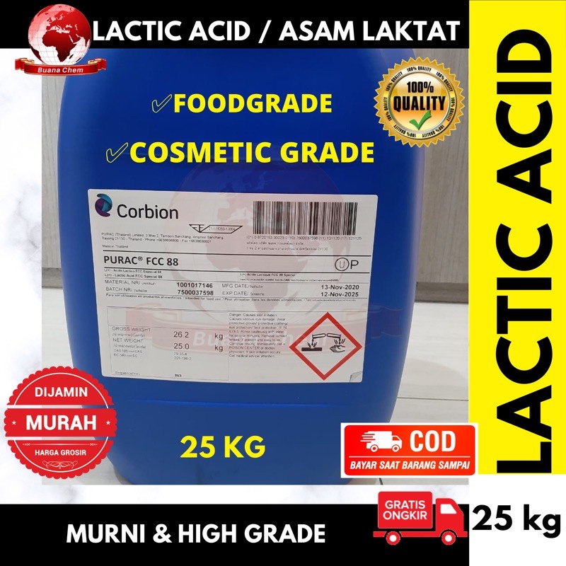 

Asam laktat / LACTIC ACID 1 JIRIGEN 25 KG