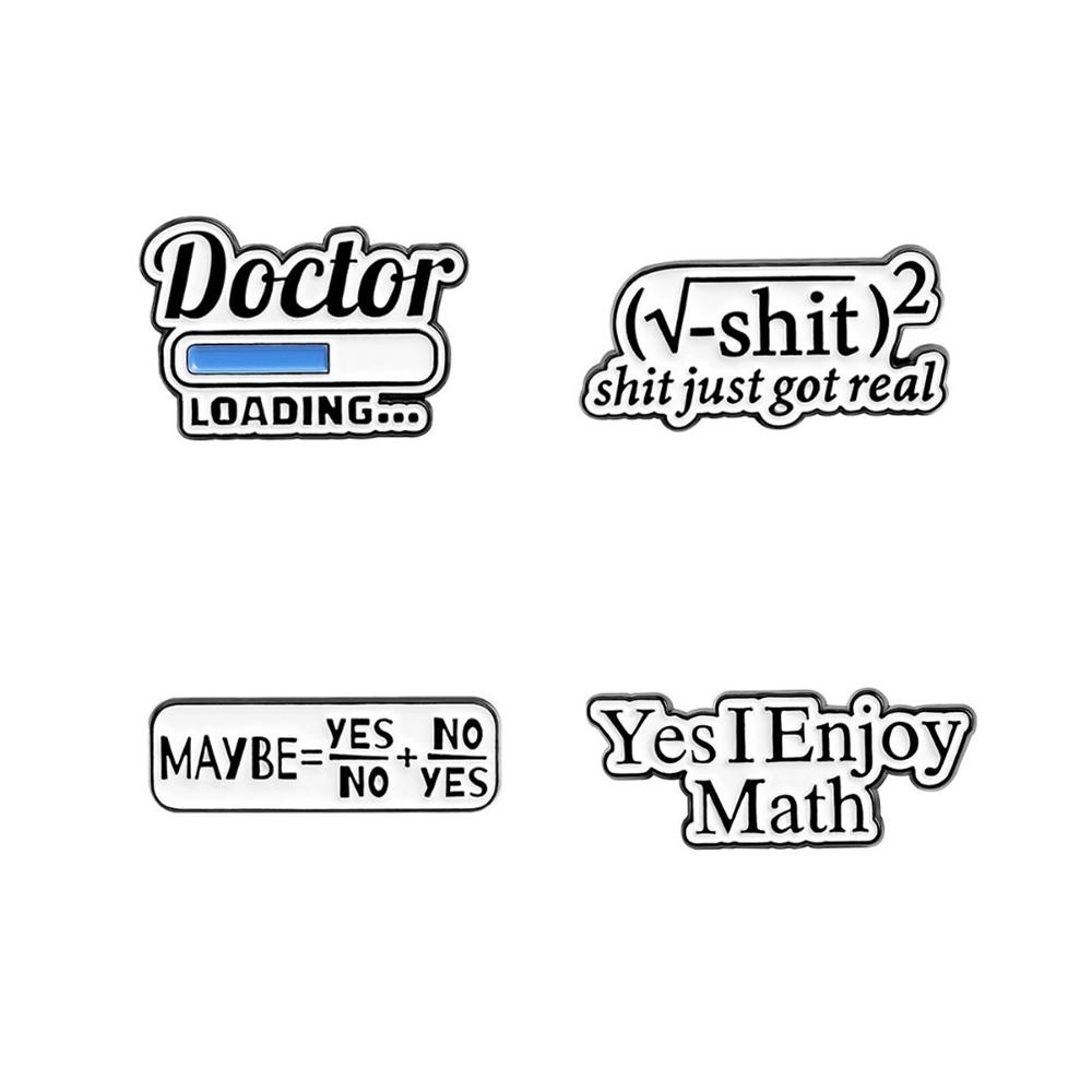 Bros Lencana Desain Dokter Yes I Enjoy Math