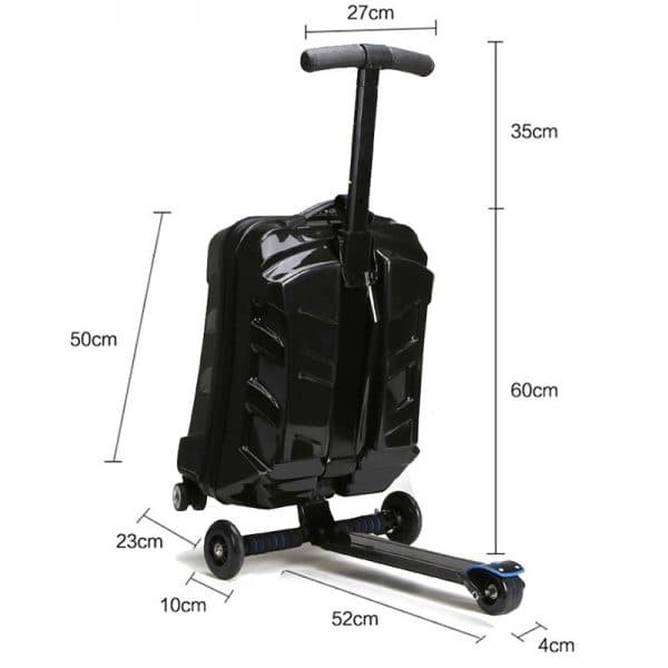 KOPER- KOPER SCOOTER / SCOOTER SUITCASE / SKUTER TAS - HITAM -KOPER.