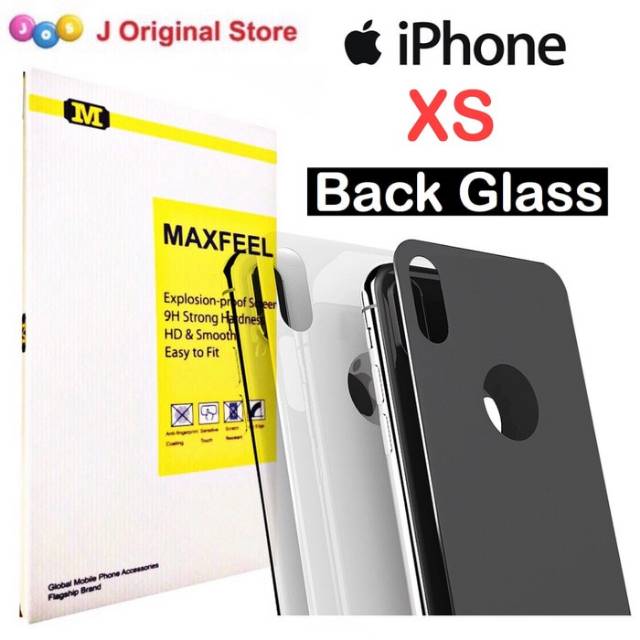 MAXFEEL BACK TEMPERED GLASS IPHONE XS PREMIUM GLASS