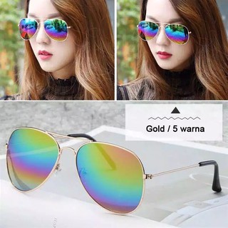 Kacamata Logam Lensa Berwarna Luar Ruangan Women's CatEye Sunglasses