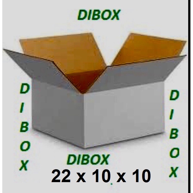 

KARDUS/BOX KARTON WHITE KRAFT POLOS UKURAN 22 x 10 x 10 CM SINGLE WALL