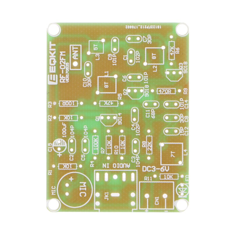 DIY Kit 88-108MHz FM Transmitter Frequency Modulation Wireless Microphone Suit