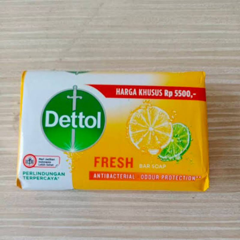 ORIGINAL DETTOL BAR SOAP FRESH 100 G / SABUN MANDI BATANG DETTOL FRESH 100 GRAM