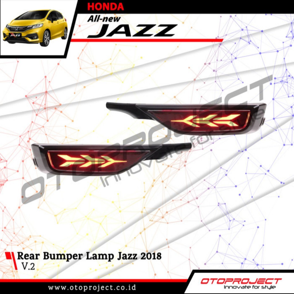 Rear Bumper Lamp A.N.Jazz 2018 V2/Lampu Bumper A.N.Jazz 2018 V2