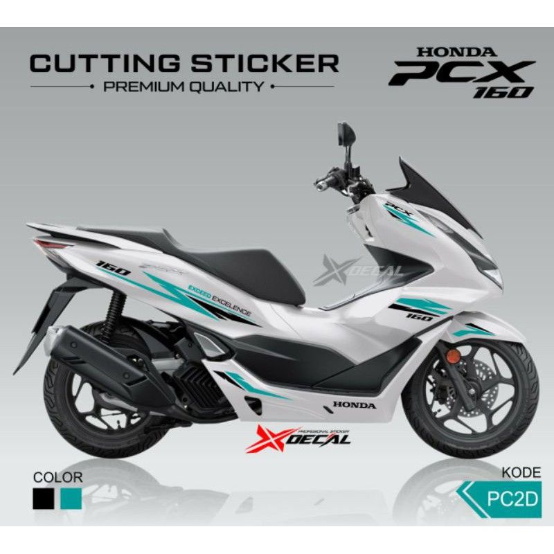 Striping Cutting Sticker Honda NEW PCX PUTIH 2021 160 Sporty Tosca