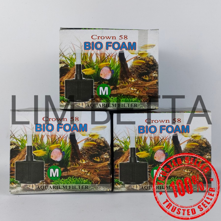 (CROWN 58 - M) BIO FOAM M CROWN 58 / BIOFOAM FILTER AQUARIUM AQUASCAPE