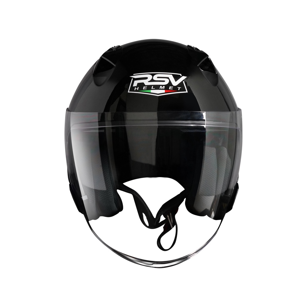 HELM RSV SV300 BLACK GLOSSY BUNDLING VISOR DARKSMOKE / IRIDIUM SILVER