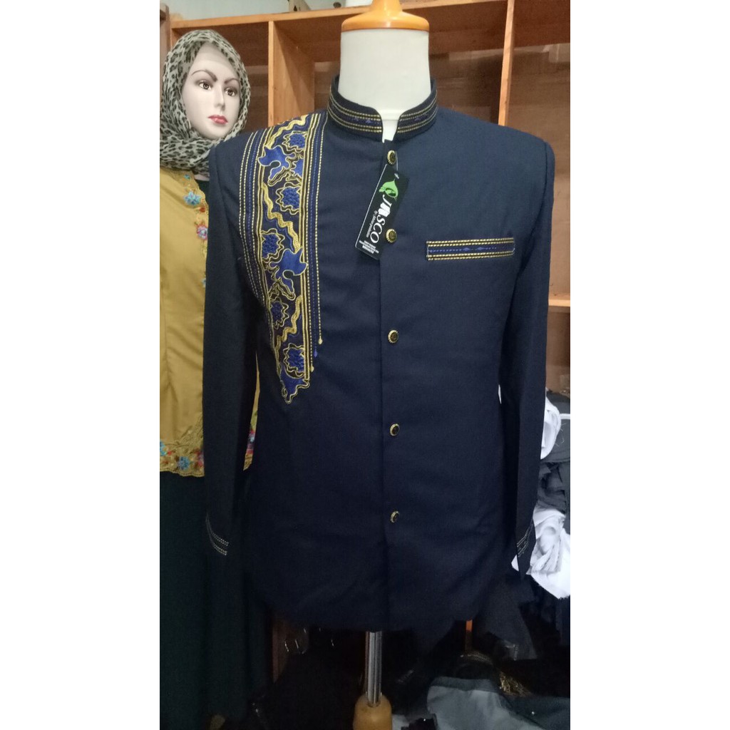 Jasko Sorban Batik Biru Dongker Terbaru | Jaskoko Sorban Batik Biru Dongker | Jaskoko Biru Dongker