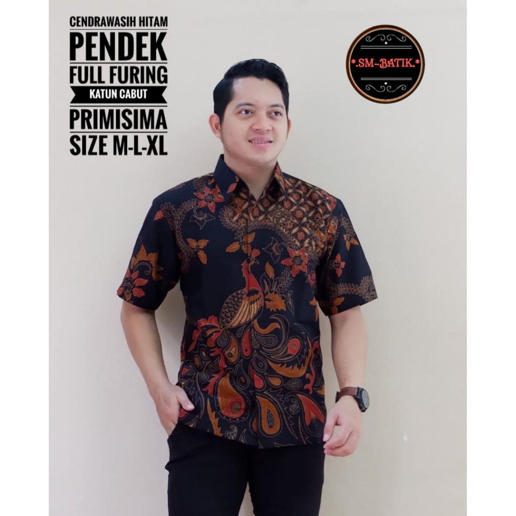 CENDRAWASIH SM HITAM KEMEJA BATIK PRIA SOLO LENGAN PENDEK LAPIS FURING ATASAN BATIK PREMIUM KATUN HALUS Aji Luwung Lesmana Lakeswara Peksi Tarung Prabu Sekti BIMA PEKSI BAMBU WIBOWO COKLAT PROBOSETO PARANG MIRING MERAK MERAH HUSADA BUNGA BERJAYA UKAIL KLA