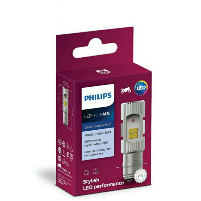 LAMPU LED MOTOR PHILIPS M5 100% ORIGINAL BEAT FI VARIO 125 MIO M3 DLL