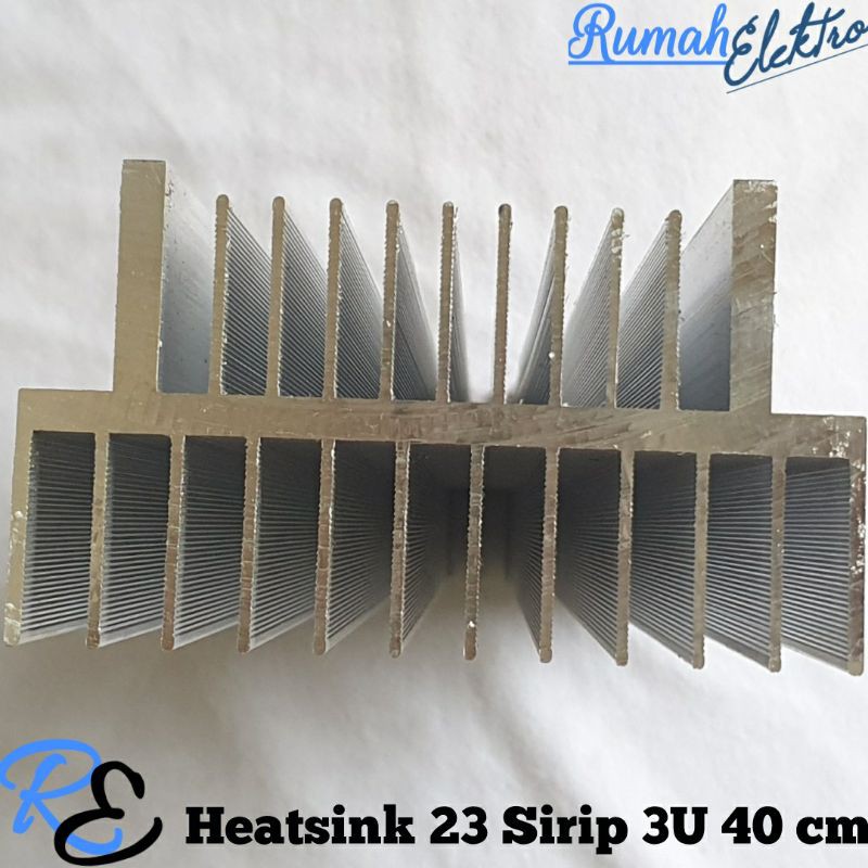 Heatsink Builtup 23 Sirip 3U 40cm Tebal